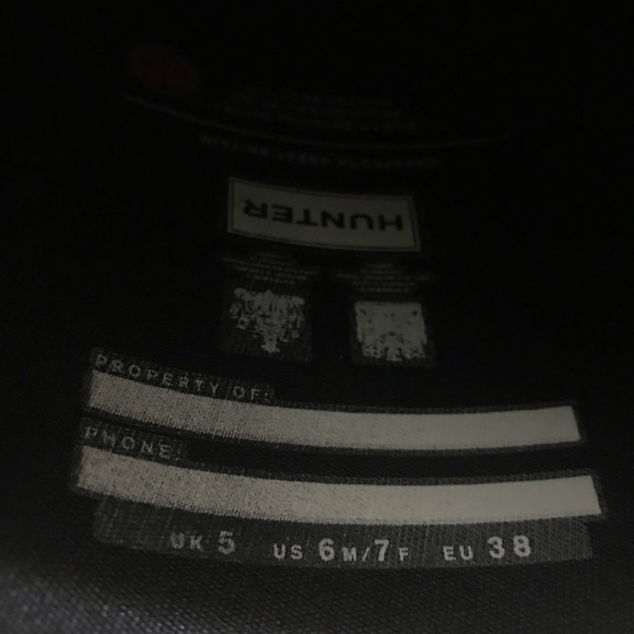 Hunter Women’s Original Short Rain Boots in Black Size 6 - Picture 4 of 8